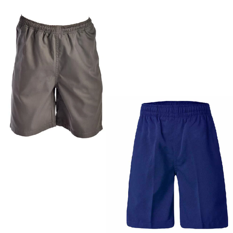 Unisex Grey or Royal Blue Gaberdine Short